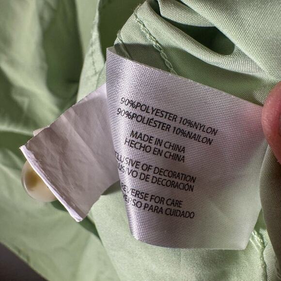 Eddie Bauer Women's Light Green Utility Shirt - Picture 3 of 5